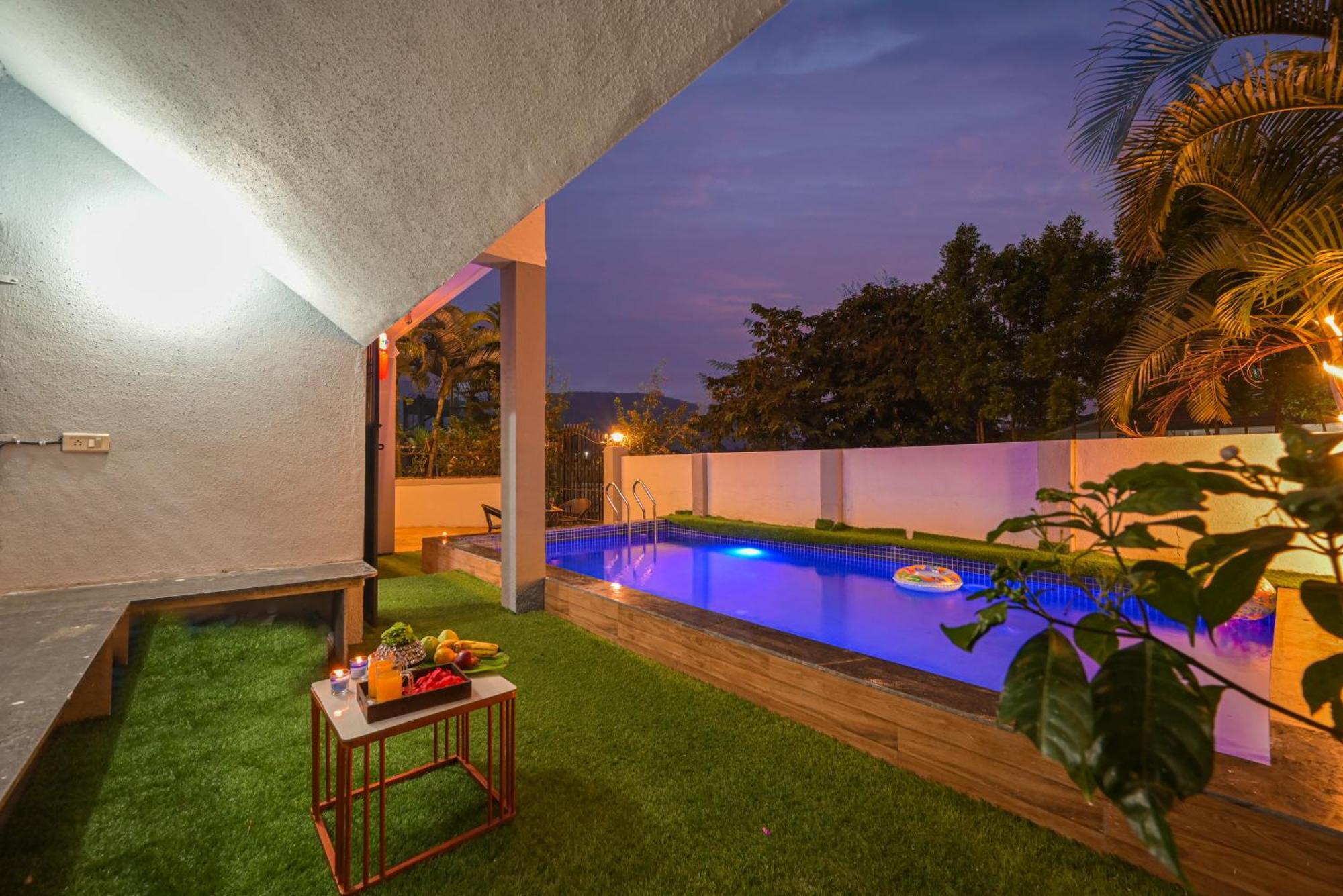 Ll Empyrean Stay II Luxury Ll Celestial Unicorn Villa Ll 3Bhk Ll Ac Ll Private Big Pool Ll 罗纳瓦拉 外观 照片