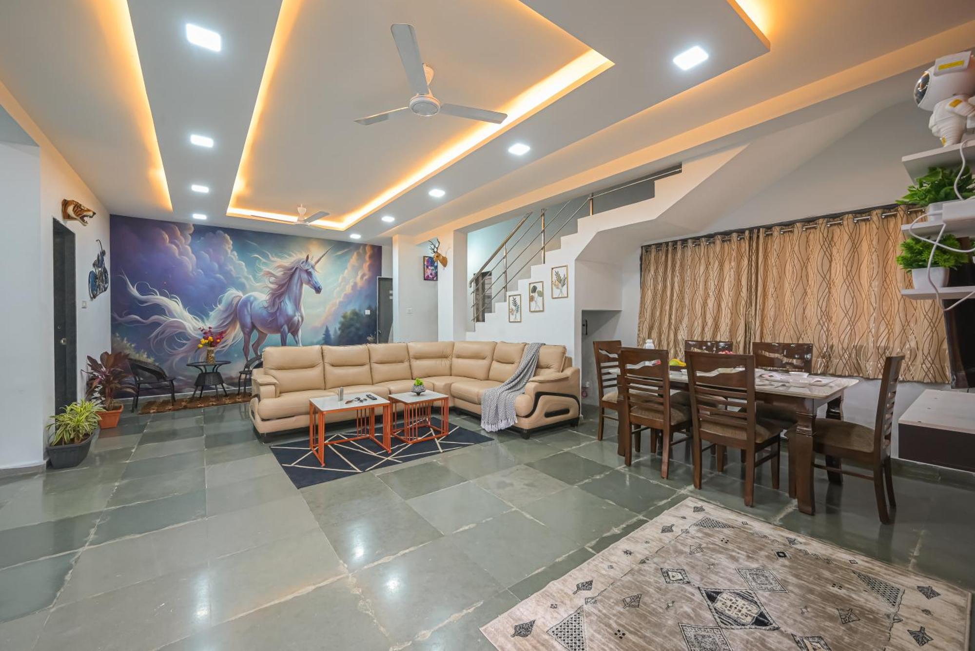 Ll Empyrean Stay II Luxury Ll Celestial Unicorn Villa Ll 3Bhk Ll Ac Ll Private Big Pool Ll 罗纳瓦拉 外观 照片