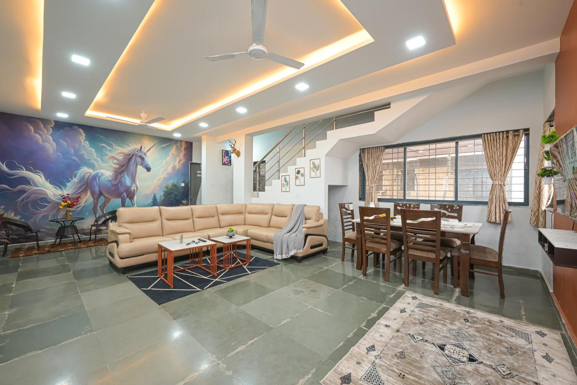 Ll Empyrean Stay II Luxury Ll Celestial Unicorn Villa Ll 3Bhk Ll Ac Ll Private Big Pool Ll 罗纳瓦拉 外观 照片