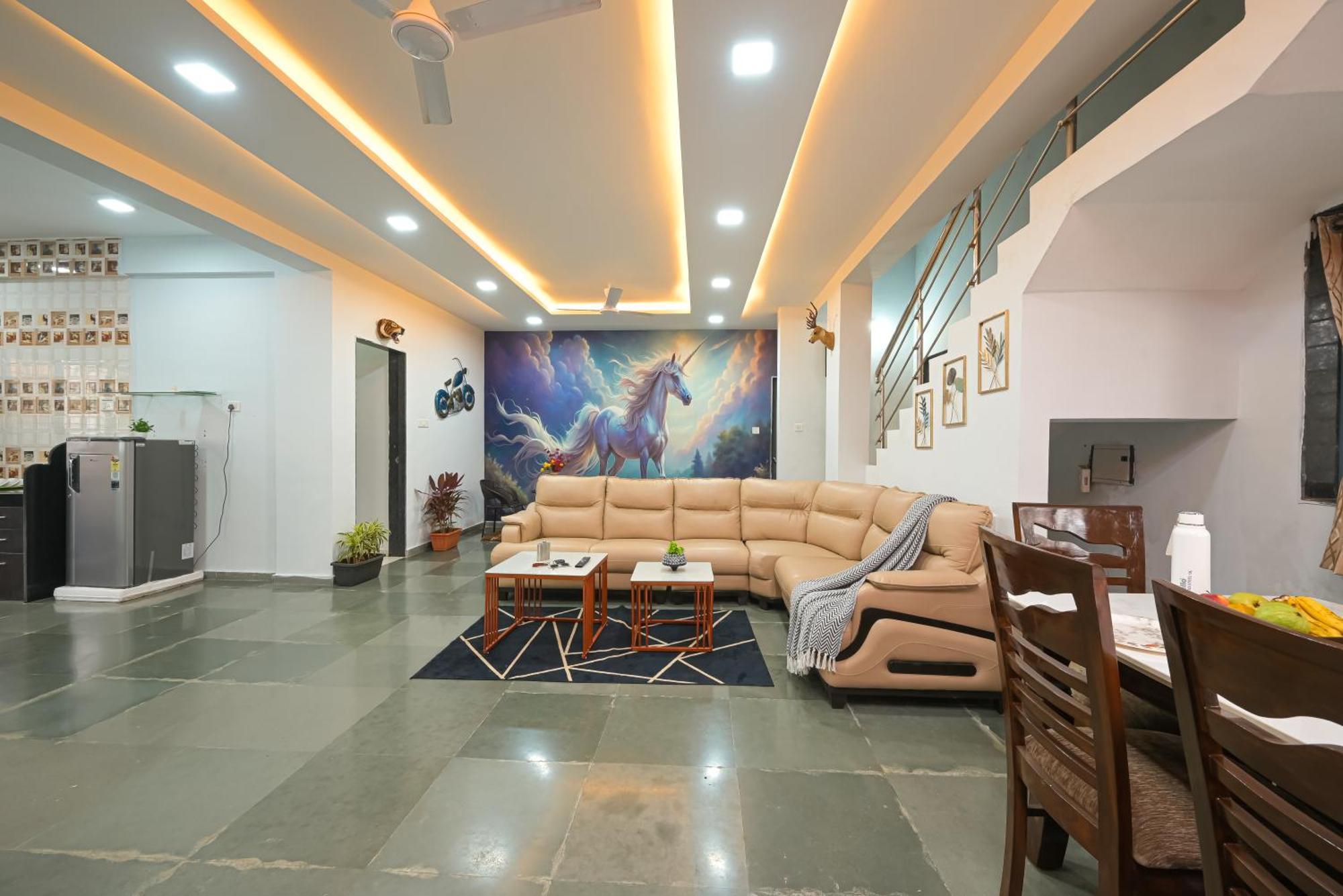 Ll Empyrean Stay II Luxury Ll Celestial Unicorn Villa Ll 3Bhk Ll Ac Ll Private Big Pool Ll 罗纳瓦拉 外观 照片